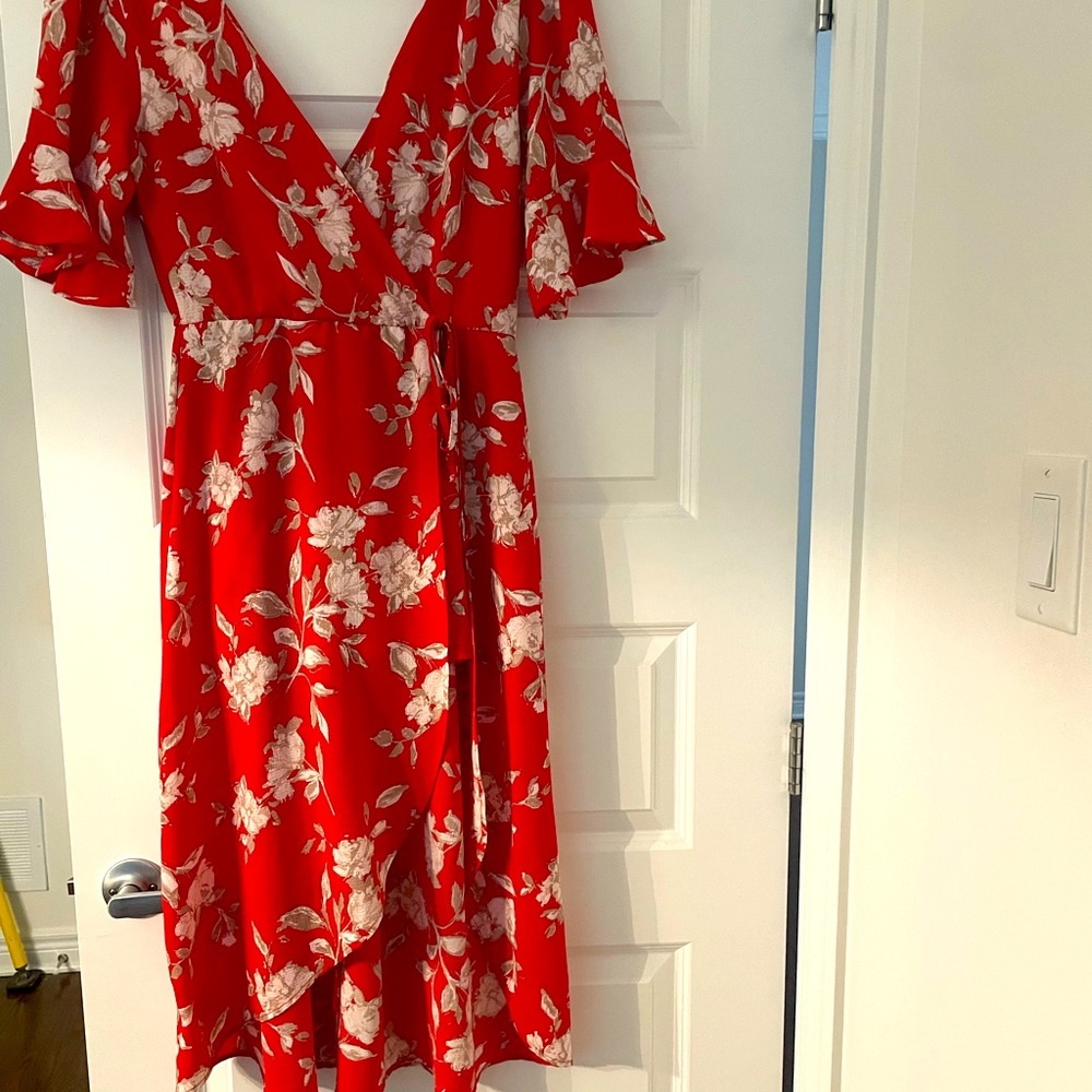 Trixxi red maxi dress.